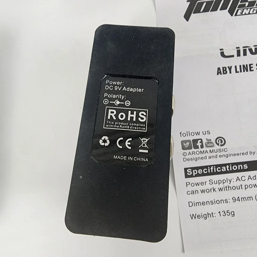 TomsLine Engineering ALR-3 Liner ABY Line Selector Guitar Effects Pedal Tested